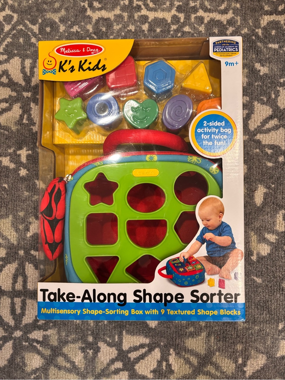 Melissa & Doug K's Kids Take-Along Shape Sorter brand new in box